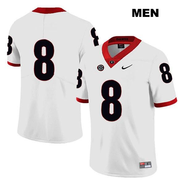 Georgia Bulldogs Men's Dominick Blaylock #8 NCAA No Name Legend Authentic White Nike Stitched College Football Jersey CHZ2456VU